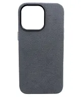 Чехол из алькантары для iPhone 14 Pro Max с MagSafe Серый 500_191_124927