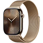 Часы Apple Watch Series 10 46mm Titanium Case Milanese Loop Gold S/M 250_100_639927