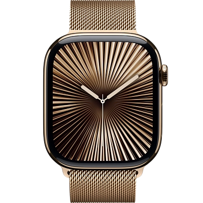 Часы Apple Watch Series 10 46mm Titanium Case Milanese Loop Gold S/M 400_400_639928
