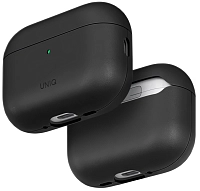 Кожаный чехол для AirPods Pro 3 Uniq Lyden VEX Vegan Leather - Dallas Black 500_191_623923