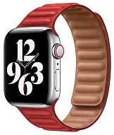Ремешок из эко-кожи для Apple Watch 42/44/45 мм с магнитной застежкой, Red 500_191_117705