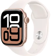 Часы Apple Watch Series 10 46mm Rose Gold Aluminium Case GPS Sport Band Light Blush M/L 500_191_639890