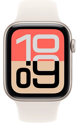 Часы Apple Watch Series SE 3 44mm Aluminium Case GPS Sport Band Starlight S/M 400_400_640603