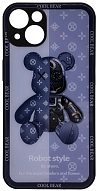 Чехол с мишкой для iPhone 14 Plus Синий 500_191_545647
