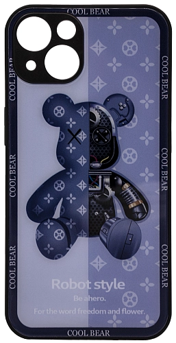 Чехол с мишкой для iPhone 13 Синий 250_100_545645