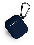 Чехол для AirPods 2 Gurdini Soft Touch - Темно-синий 500_191_551235