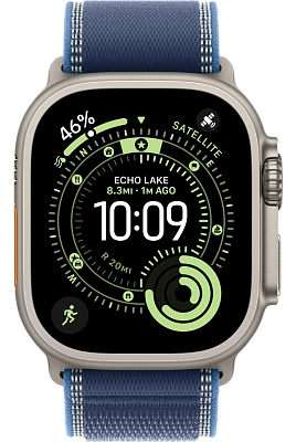 Часы Apple Watch Ultra 3 49mm Titanium Case Natural / Trail Loop Blue/Bright Blue M/L 400_400_640975