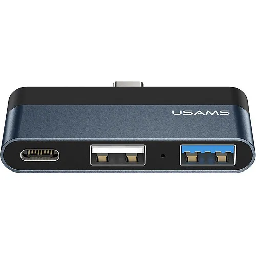 USB-концентратор Usams Type-C HUB (2USB+Type-C) US-SJ490 250_100_118840