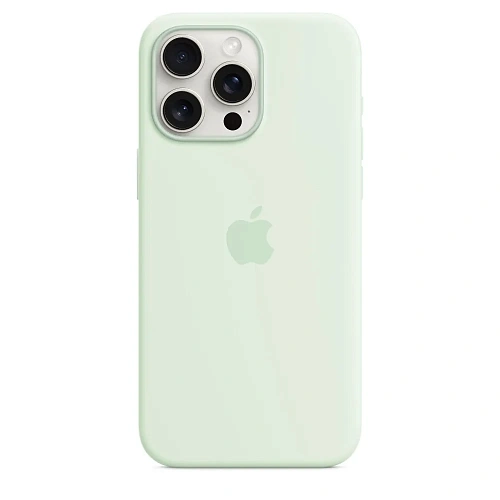 Чехол для iPhone 15 Pro Silicone Case with MagSafe - Soft Mint 250_100_534342