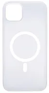 Чехол для iPhone 14 Wlons с MagSafe прозрачный матовый с рамкой Белый 500_191_534163