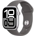 Часы Apple Watch Series 10 42mm Silver Aluminium Case GPS Sport Band Stone Gray M/L 250_100_639855