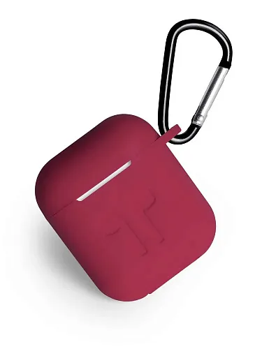 Чехол для AirPods 2 Gurdini Soft Touch - Бордовый 250_100_551211