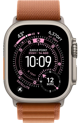 Часы Apple Watch Ultra 3 49mm Titanium Case Natural / Alpine Loop Terra Cotta L 400_400_640992