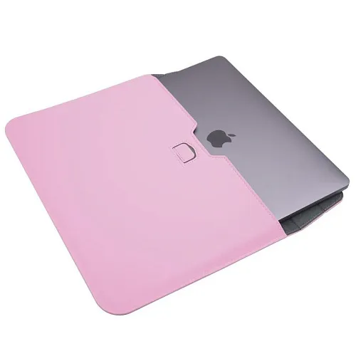 Кожаная сумка-чехол DDC Sleeve with Stand на MacBook 15/16.2 Розовый 250_100_131351