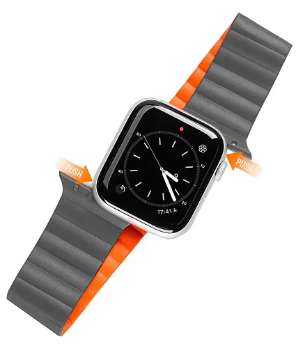 Ремешок для Apple Watch 42 мм / 44 мм / 45 мм DD Strap, Chain Version Gray 250_100_117665