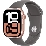Часы Apple Watch Series 10 46mm Rose Gold Aluminium Case GPS Sport Band Stone Gray M/L 250_100_639897