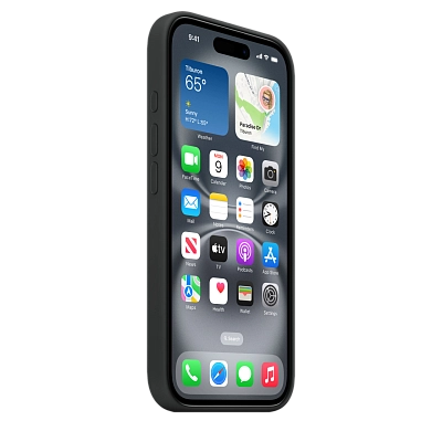 Чехол для iPhone 16 Silicone Case with MagSafe - Black 400_400_642242