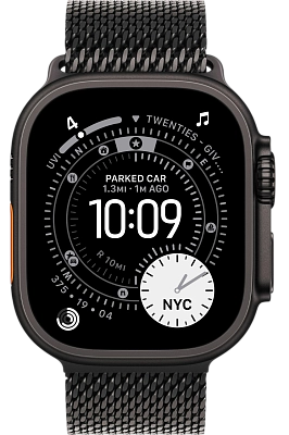 Часы Apple Watch Ultra 3 49mm Titanium Case Black / Titanium Milanese Loop Black L 400_400_640883