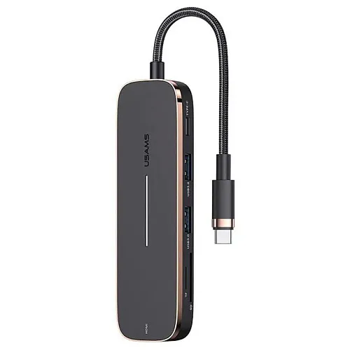USB-концентратор Usams Type-C HUB (2USB+HDMI+Micro SD+SD) US-SJ575 250_100_118838