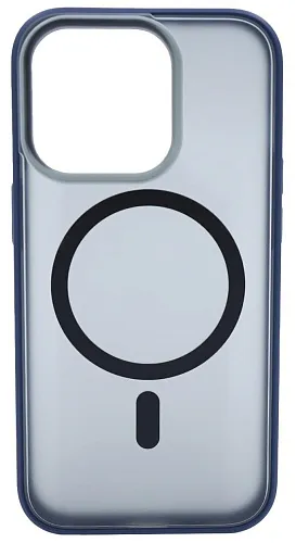 Чехол для iPhone 14 Pro Max матовый с MagSafe Синий 250_100_533949