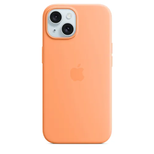 Чехол для iPhone 15 Plus Silicone Case with MagSafe - Orange Sorbet 250_100_124646