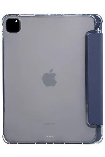 Прозрачный чехол-книжка для iPad Pro 12.9 с тройным загибом Синий 250_100_121734