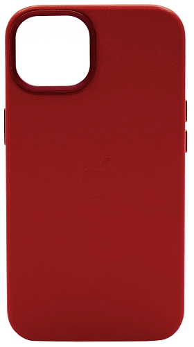 Чехол для iPhone 14 кожаный с MagSafe Красный 250_100_761854