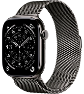 Часы Apple Watch Series 11 46mm Titanium Case Milanese Loop Slate S/M 500_191_640069