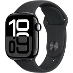 Часы Apple Watch Series 10 42mm Jet Black Aluminium Case GPS Sport Band Black M/L 250_100_639803