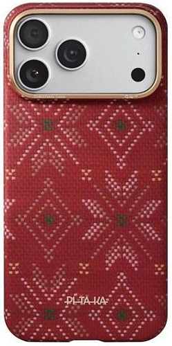 Чехол для iPhone 17 Pro Max Pitaka Threads of Winter PitaTap Ultra Slim Case - Scarlett 250_100_770163