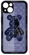 Чехол с мишкой для iPhone 14 Синий 500_191_762218