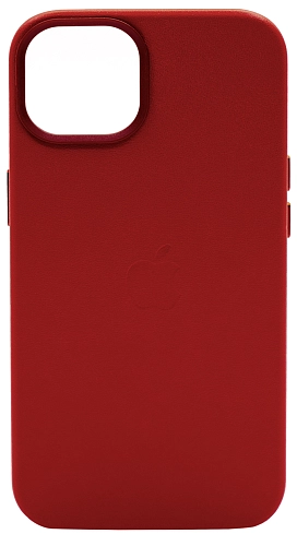 Чехол для iPhone 14 Plus кожаный с MagSafe Красный 250_100_761838