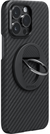 Чехол для iPhone 16 Pro Pitaka Ultra Slim Case & Grip - Black 250_100_770119