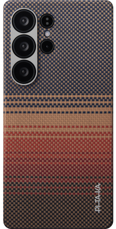 Чехол для Samsung Galaxy S25 Ultra Pitaka Tactile Woven - Sunset 250_100_770132