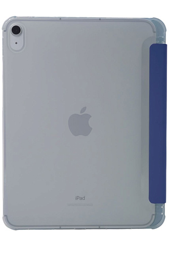 Прозрачный чехол-книжка для iPad Air 4/5 10.9 с тройным загибом Синий 250_100_121654