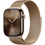 Часы Apple Watch Series 10 46mm Titanium Case Milanese Loop Gold S/M 250_100_639927