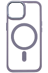 Чехол прозрачный с цветным бортиком MagSafe iPhone 14 Plus Голубой 250_100_762174