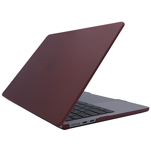 Чехол карбоновый текстура в виде точки DDC Carbon fiber textured на MacBook Pro 14.2 Красный 250_100_130387