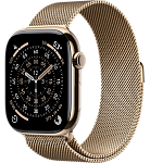 Часы Apple Watch Series 11 46mm Titanium Case Milanese Loop Gold S/M 250_100_640052