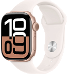Часы Apple Watch Series 10 46mm Rose Gold Aluminium Case GPS Sport Band Light Blush M/L 250_100_639889