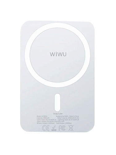 Внешний аккумулятор WiWU Magsafe Snap Cube 5000mAh 250_100_119092