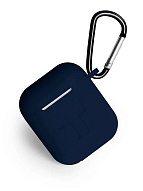 Чехол для AirPods 2 Gurdini Soft Touch - Темно-синий 500_191_551235