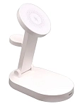 Подставка с подсветкой 4 в 1 Magnetic Wireless Charger для iPhone White 250_100_630328