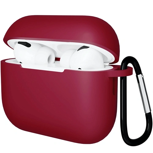 Чехол для AirPods Pro 3 Gurdini Soft Touch - Бордовый 250_100_551754