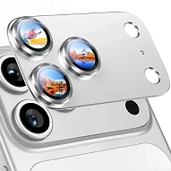 Защитное стекло Mossily на блок камер 17 Pro Max - Silver 500_191_706207