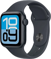 Часы Apple Watch Series SE 3 44mm Midnight Aluminium Case GPS Sport Band Black M/L 500_191_640609