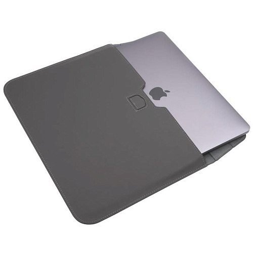 Кожаная сумка-чехол DDC Sleeve with Stand на MacBook 15/16.2 Серый 250_100_131276