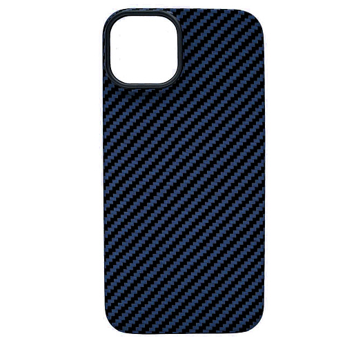 Карбоновый чехол для iPhone 14 Plus KZDOO Kevlar Синий 250_100_119572