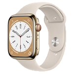 Часы Apple Watch Series 8 41mm Gold Stainless Steel Case Starlight Sport 250_100_640109