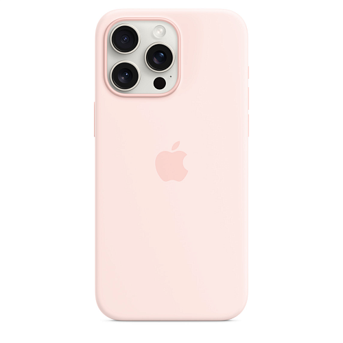 Чехол Apple iPhone 15 Pro Silicone Case with MagSafe -  Light Pink 250_100_761716
